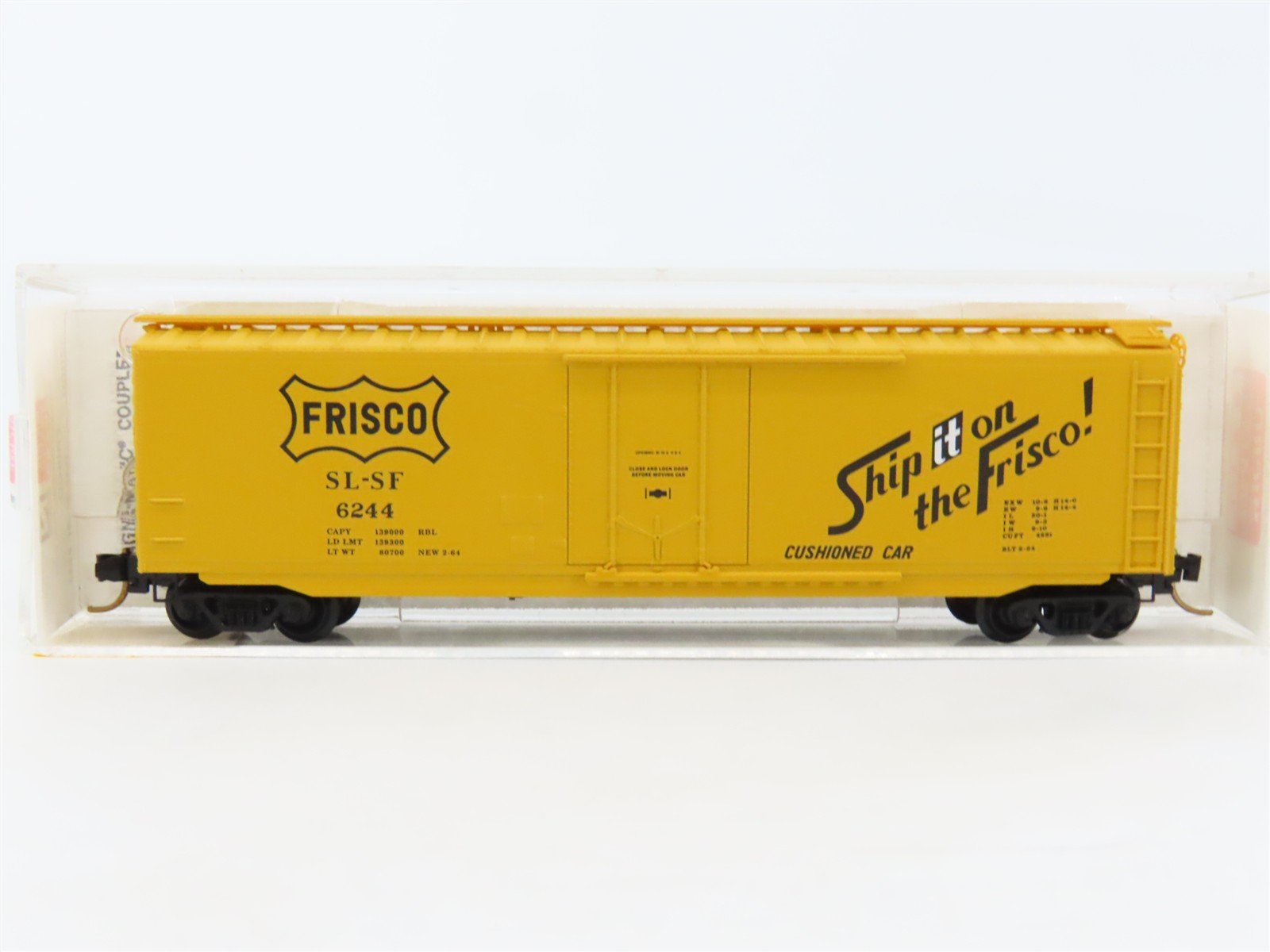 N Scale Micro-Trains MTL 32060 SLSF Frisco 50' Plug Door Box Car #6244