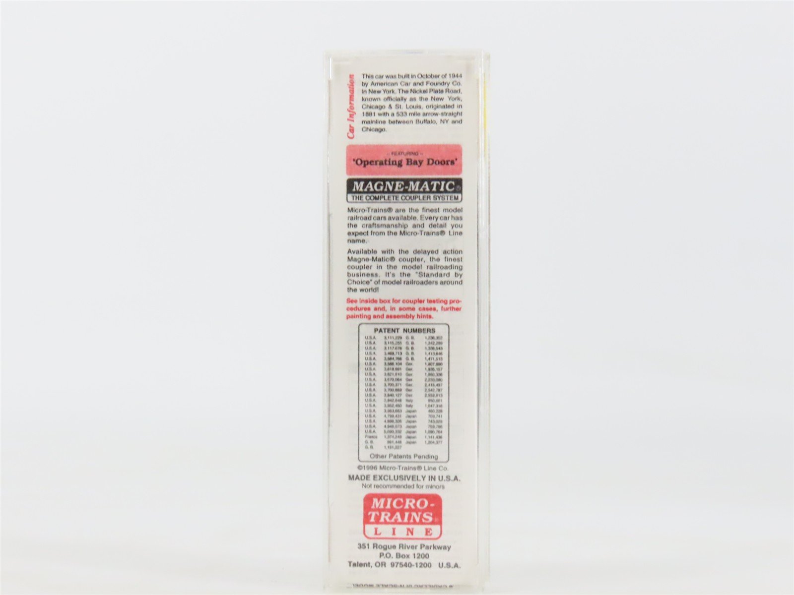 N Micro-Trains MTL 86020 NKP Nickel Plate Road 2-Bay Notch/Arch End Hopper 33799