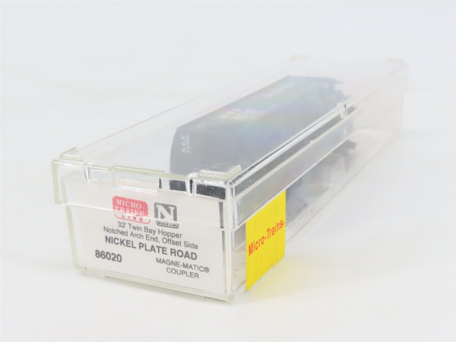 N Micro-Trains MTL 86020 NKP Nickel Plate Road 2-Bay Notch/Arch End Hopper 33799