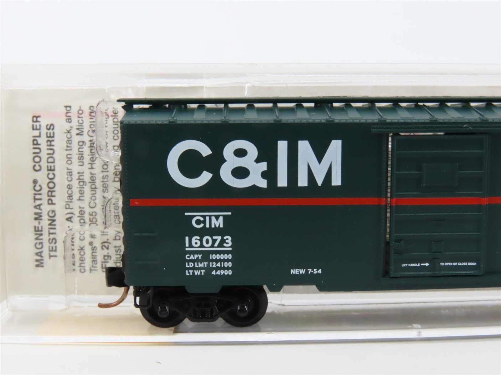 N Micro-Trains MTL 20476 C&IM Chicago & Illinois Midland 40' Box Car #16073