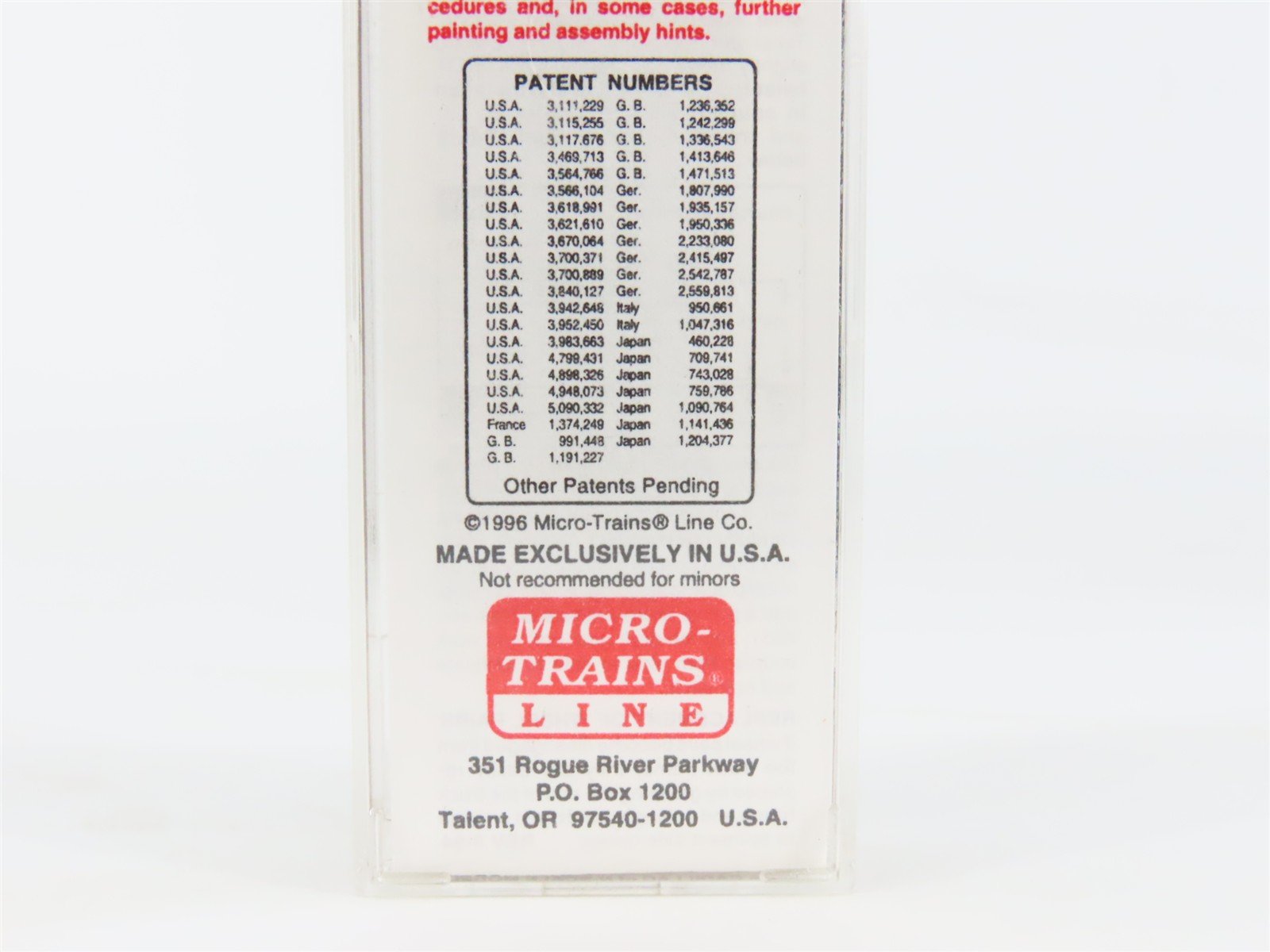 N Scale Micro-Trains MTL 23240 ADN Ashley Drew & Northern 40' Box Car #2413