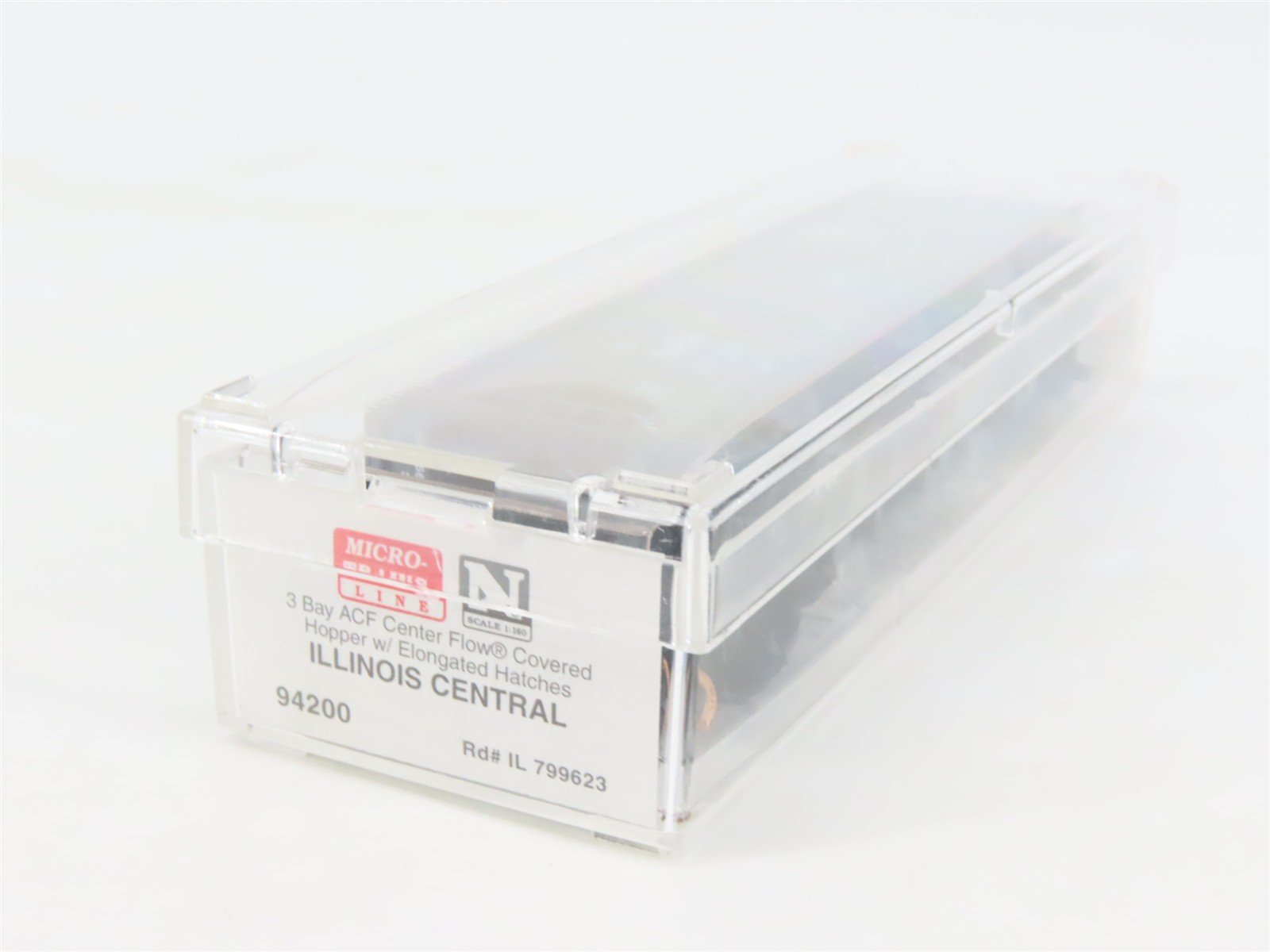 N Micro-Trains MTL 94200 IC Illinois Central 3-Bay ACF Covered Hopper #799623