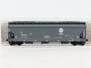 N Micro-Trains MTL 94200 IC Illinois Central 3-Bay ACF Covered Hopper #799623