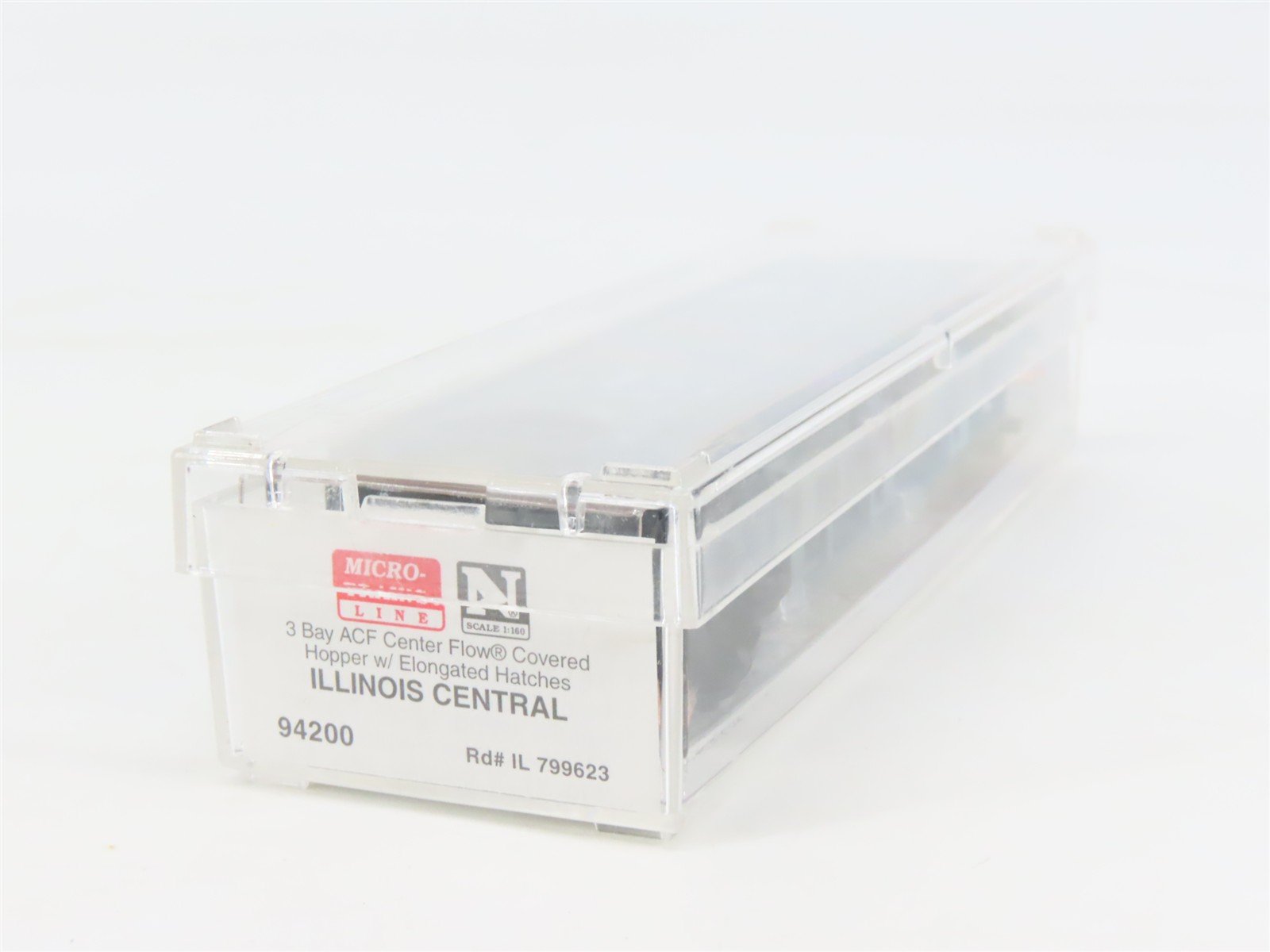 N Micro-Trains MTL 94200 IC Illinois Central 3-Bay ACF Covered Hopper #799623