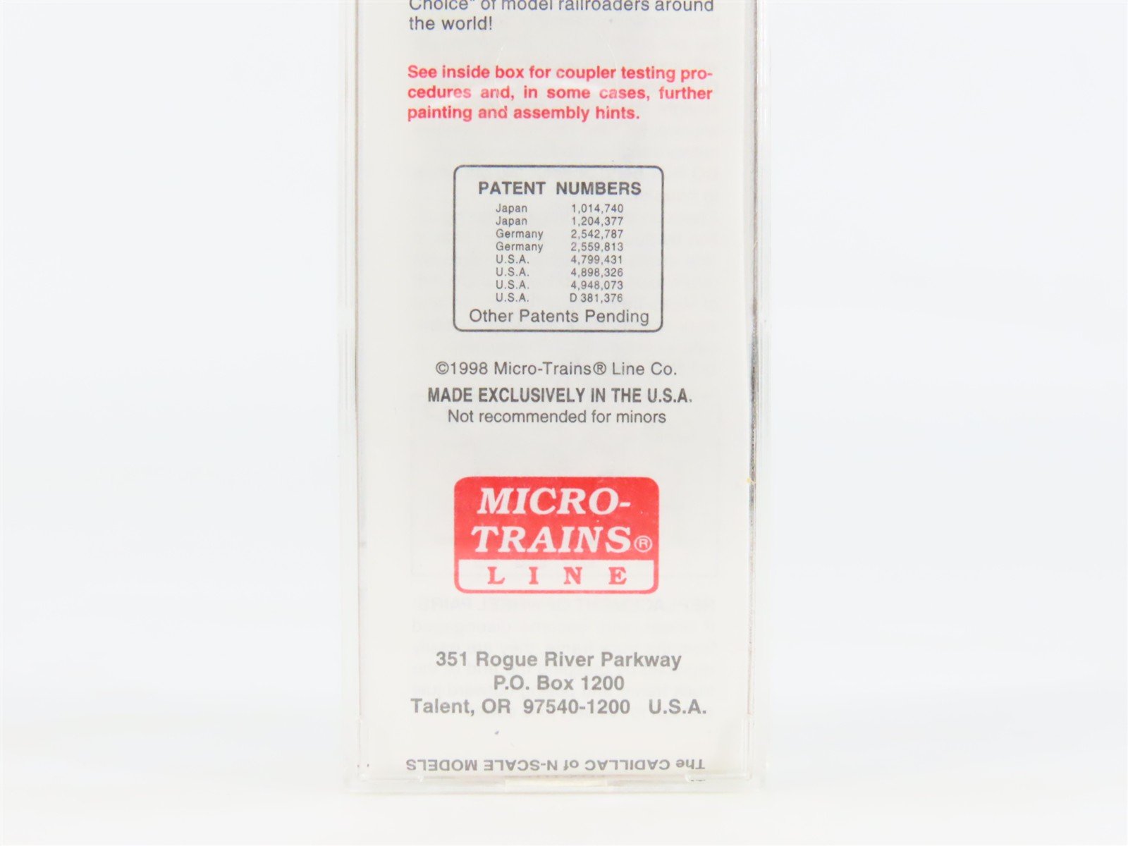 N Micro-Trains MTL 74040/2 CP Canadian Pacific 40' Plug Door Box Car #285602