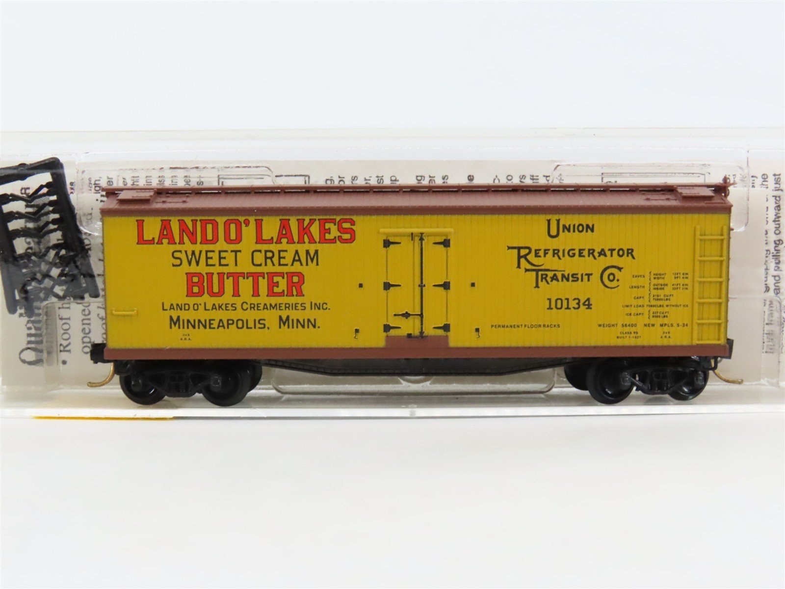 N Scale Micro-Trains MTL 49470 URTC Land O'Lakes Butter 40' Wood Reefer #10134