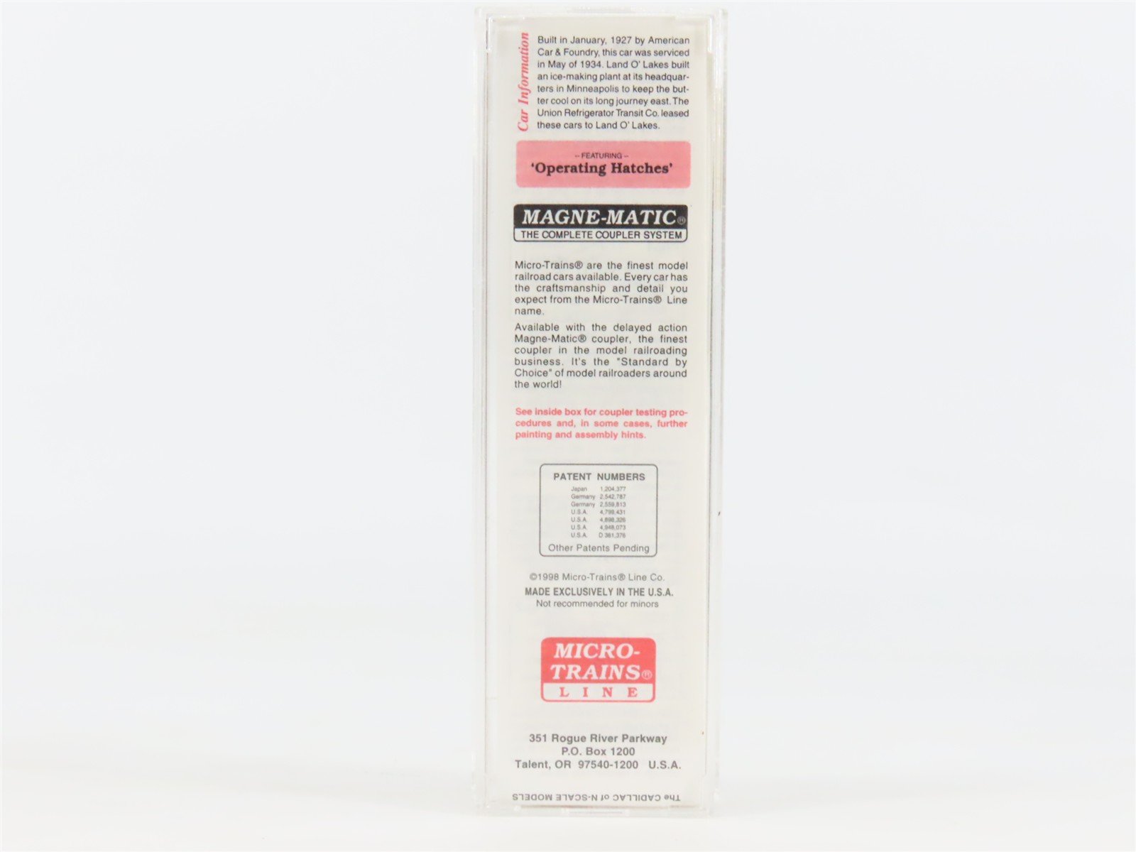 N Scale Micro-Trains MTL 49470 URTC Land O'Lakes Butter 40' Wood Reefer #10134