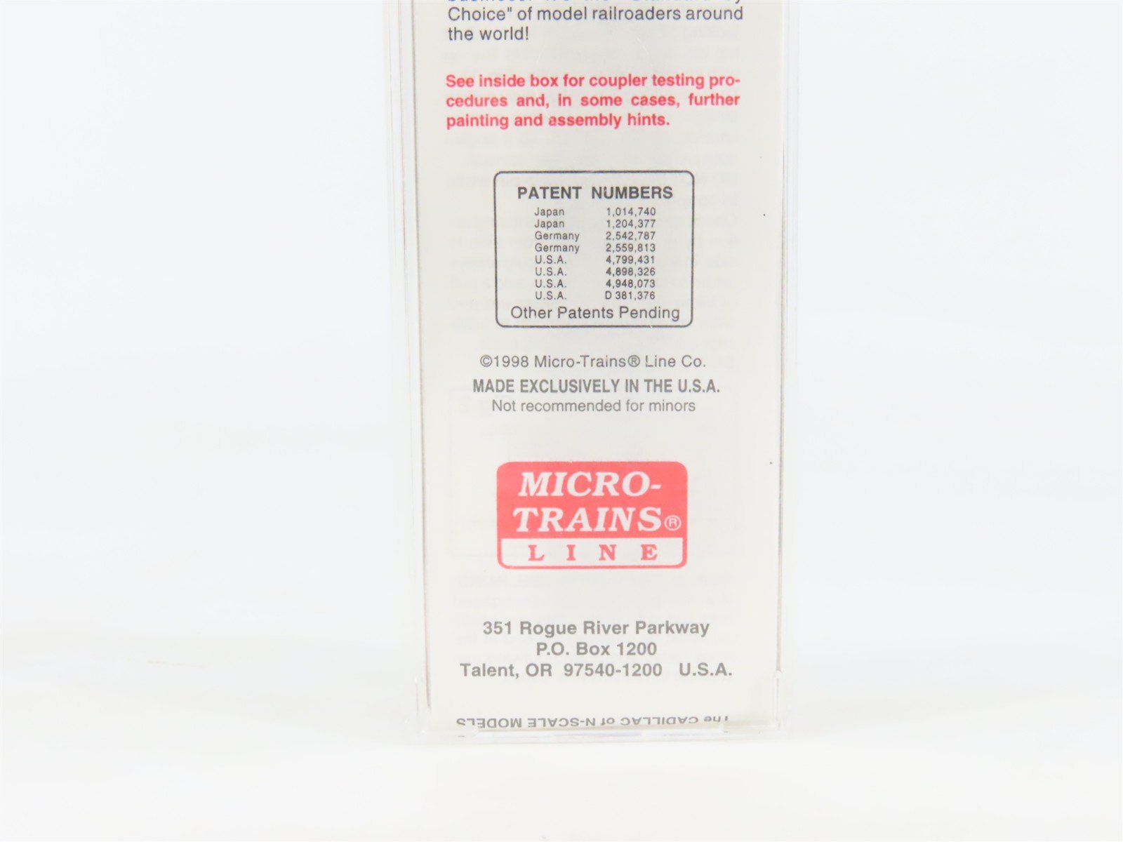 N Scale Micro-Trains MTL 106040 B&O Baltimore & Ohio 50' Covered Gondola #362506