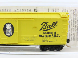 N Micro-Trains MTL 42030 MWR Muncie & Western/Ball Glass Jars 40' Box Car #1024
