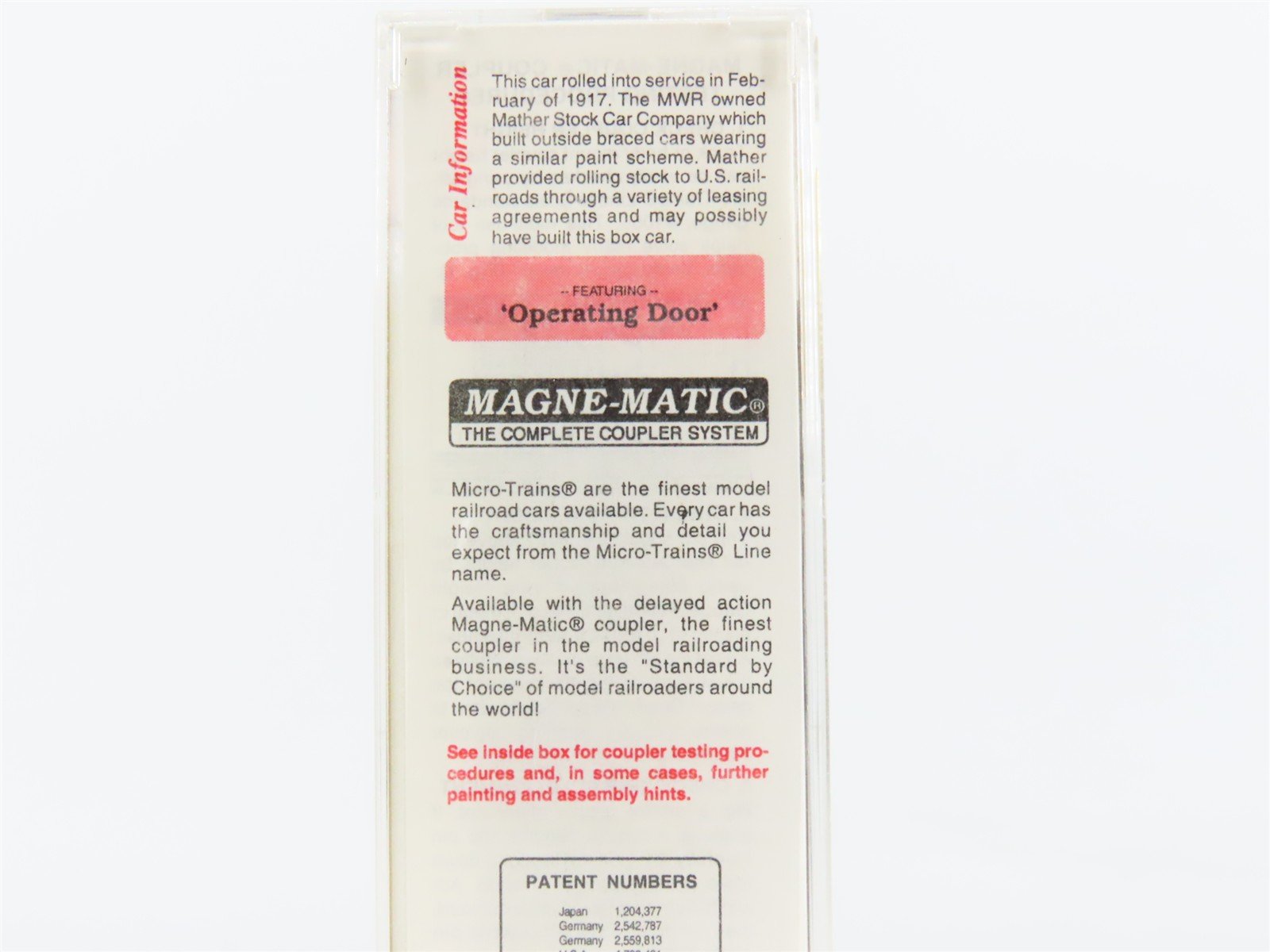 N Micro-Trains MTL 42030 MWR Muncie & Western/Ball Glass Jars 40' Box Car #1024