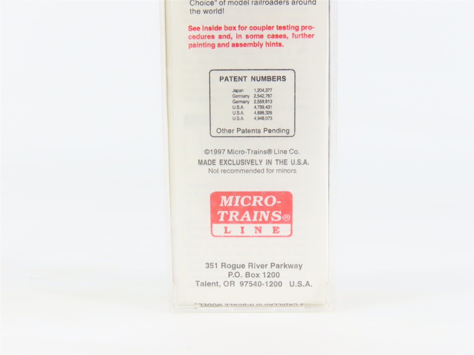 N Micro-Trains MTL 42030 MWR Muncie & Western/Ball Glass Jars 40' Box Car #1024