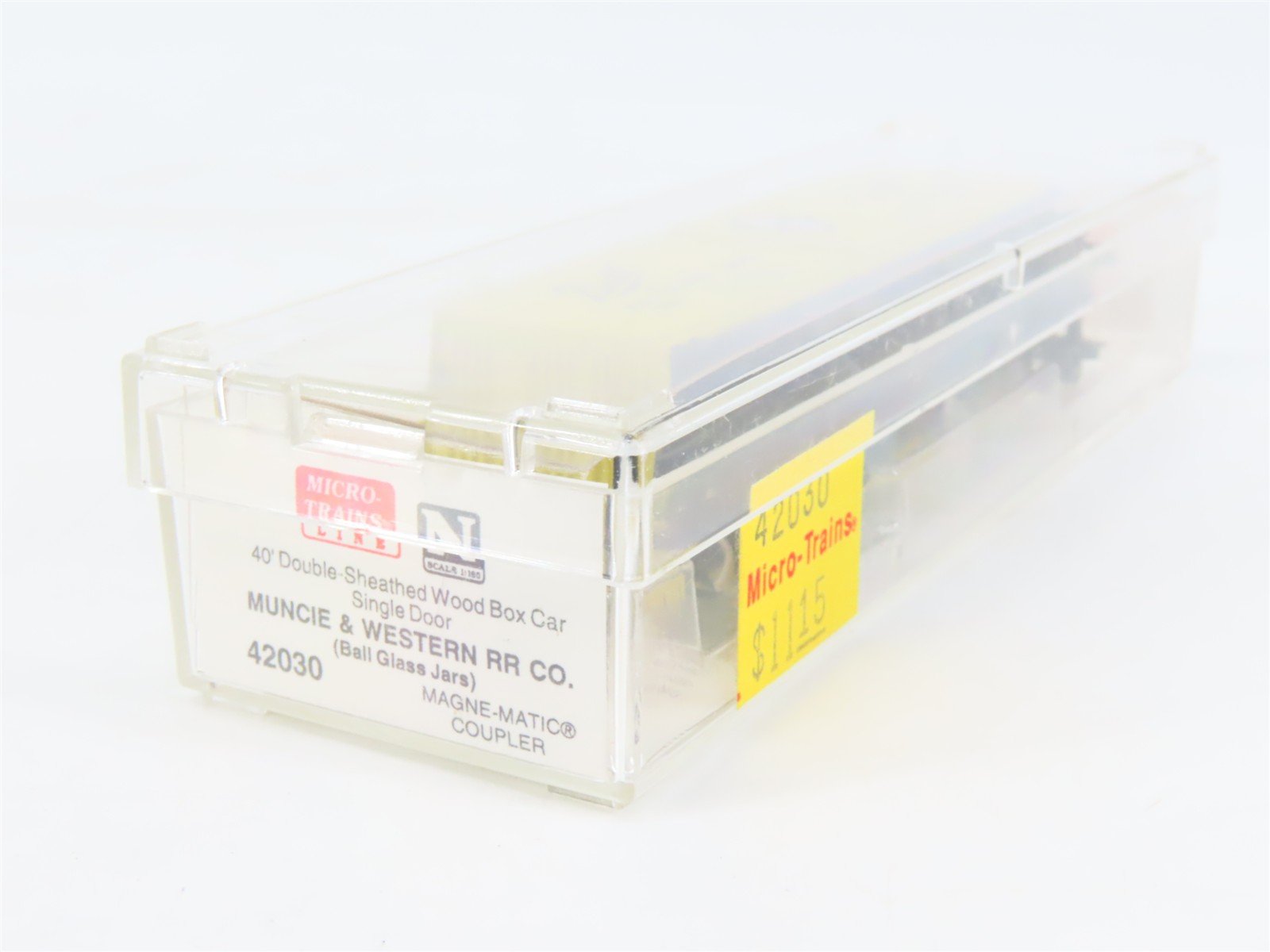N Micro-Trains MTL 42030 MWR Muncie & Western/Ball Glass Jars 40' Box Car #1024