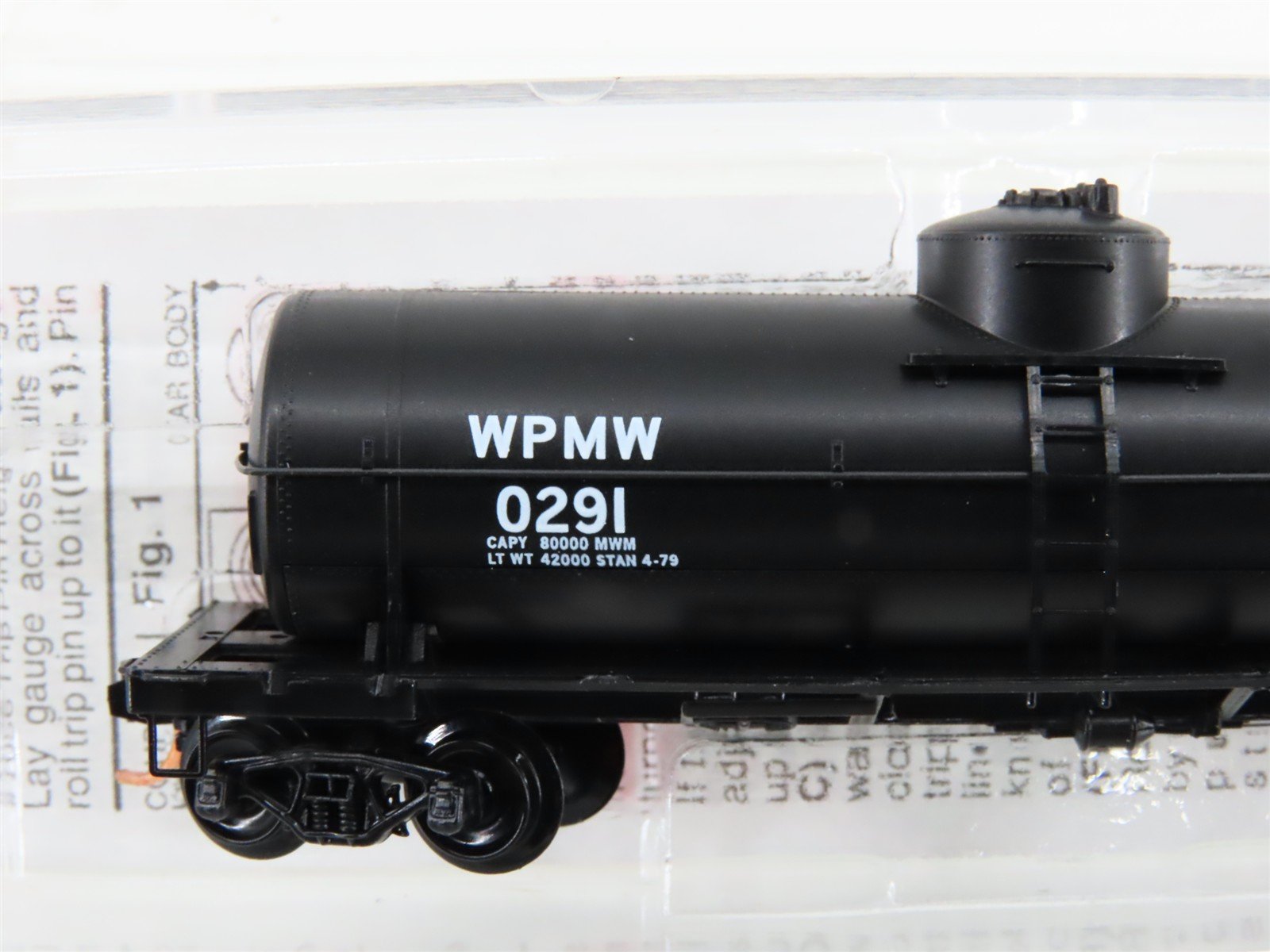 N Micro-Trains MTL 65550 WPMW Western Pacific 39' Single Dome Tankcar #0291