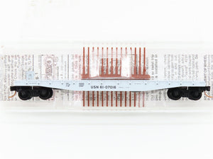 N Scale Micro-Trains MTL 45220 USN United States Navy 50' Flatcar #61-07016