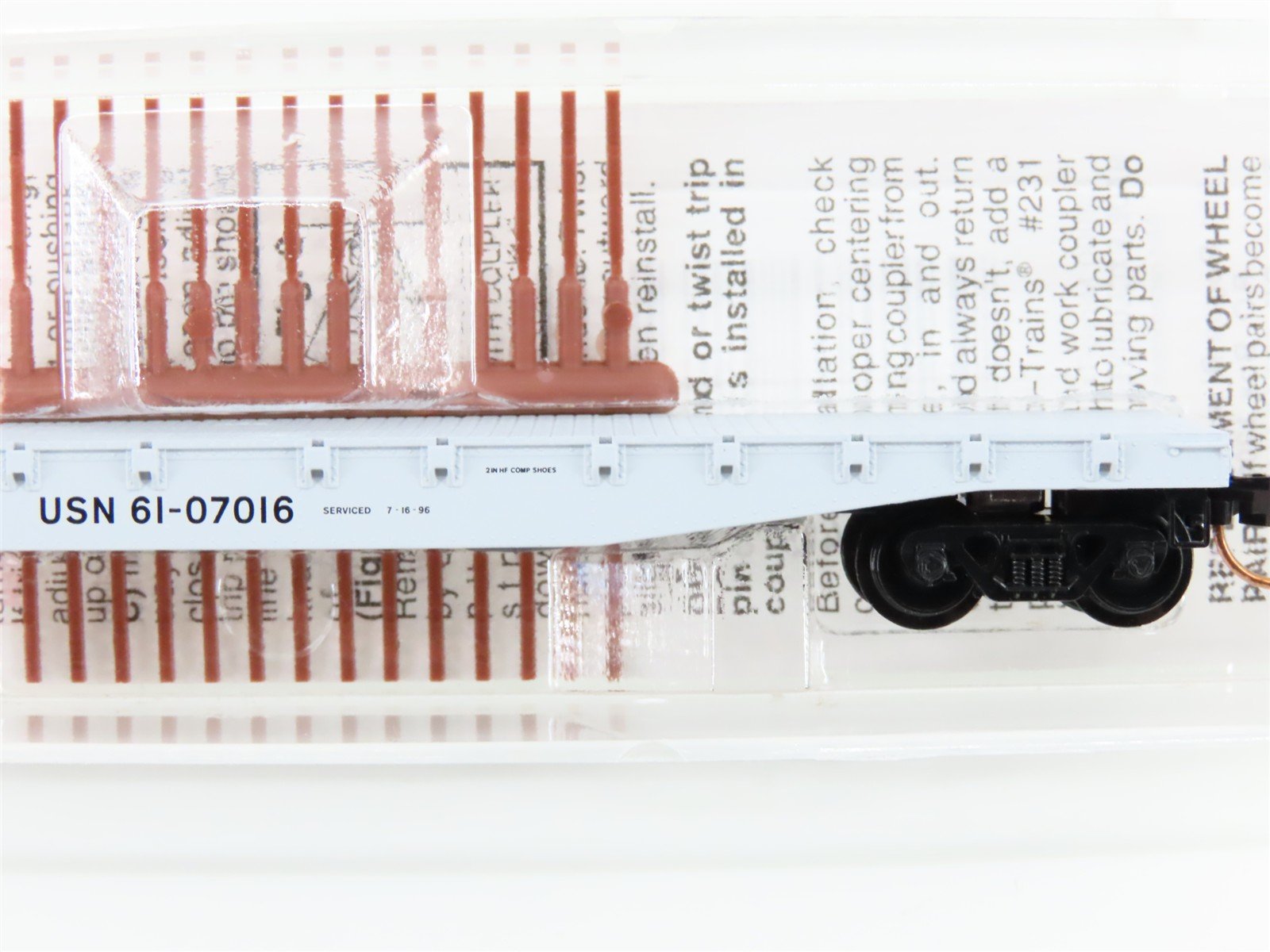 N Scale Micro-Trains MTL 45220 USN United States Navy 50' Flatcar #61-07016