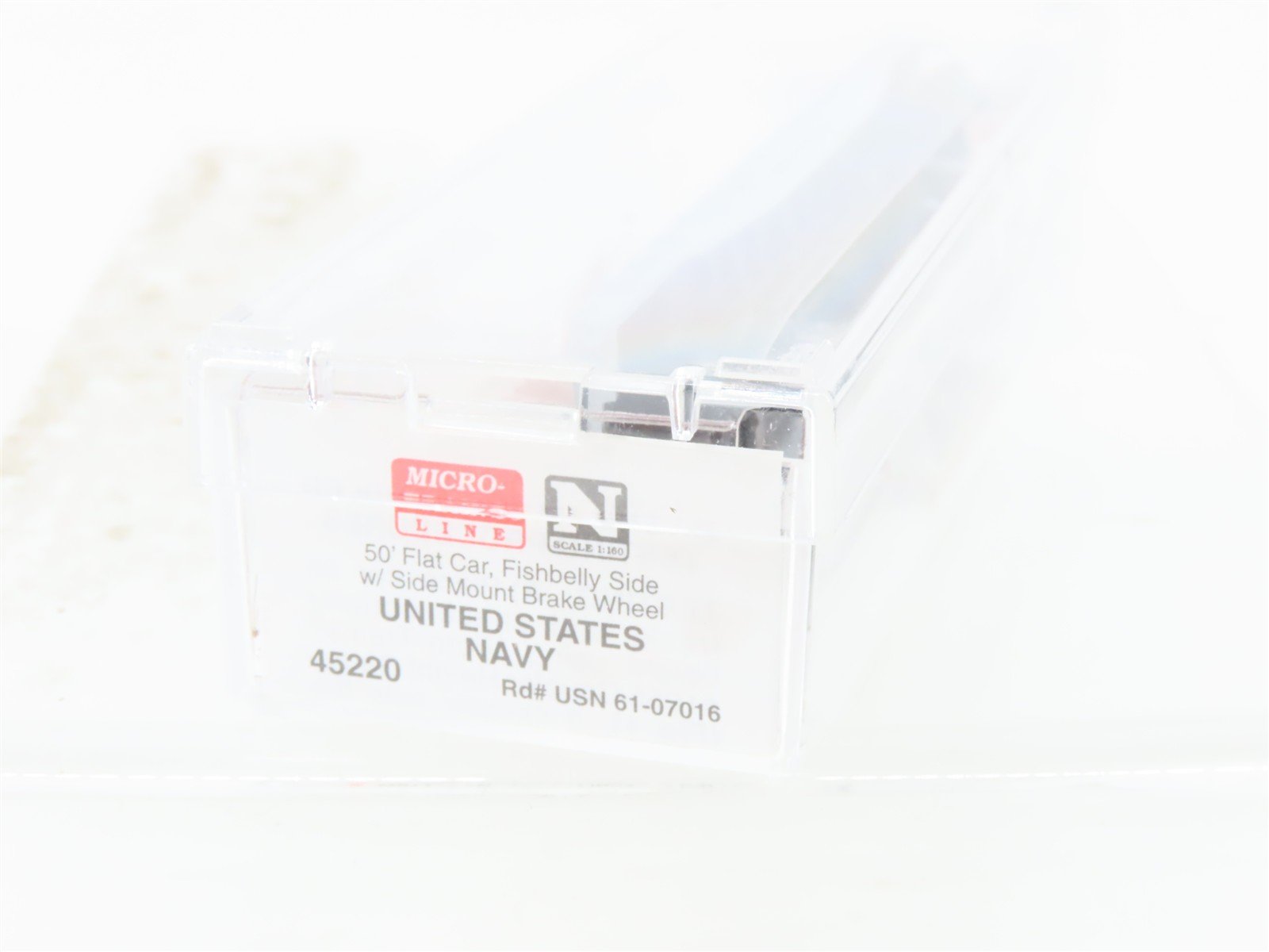 N Scale Micro-Trains MTL 45220 USN United States Navy 50' Flatcar #61-07016