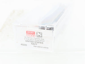N Scale Micro-Trains MTL 45220 USN United States Navy 50' Flatcar #61-07016