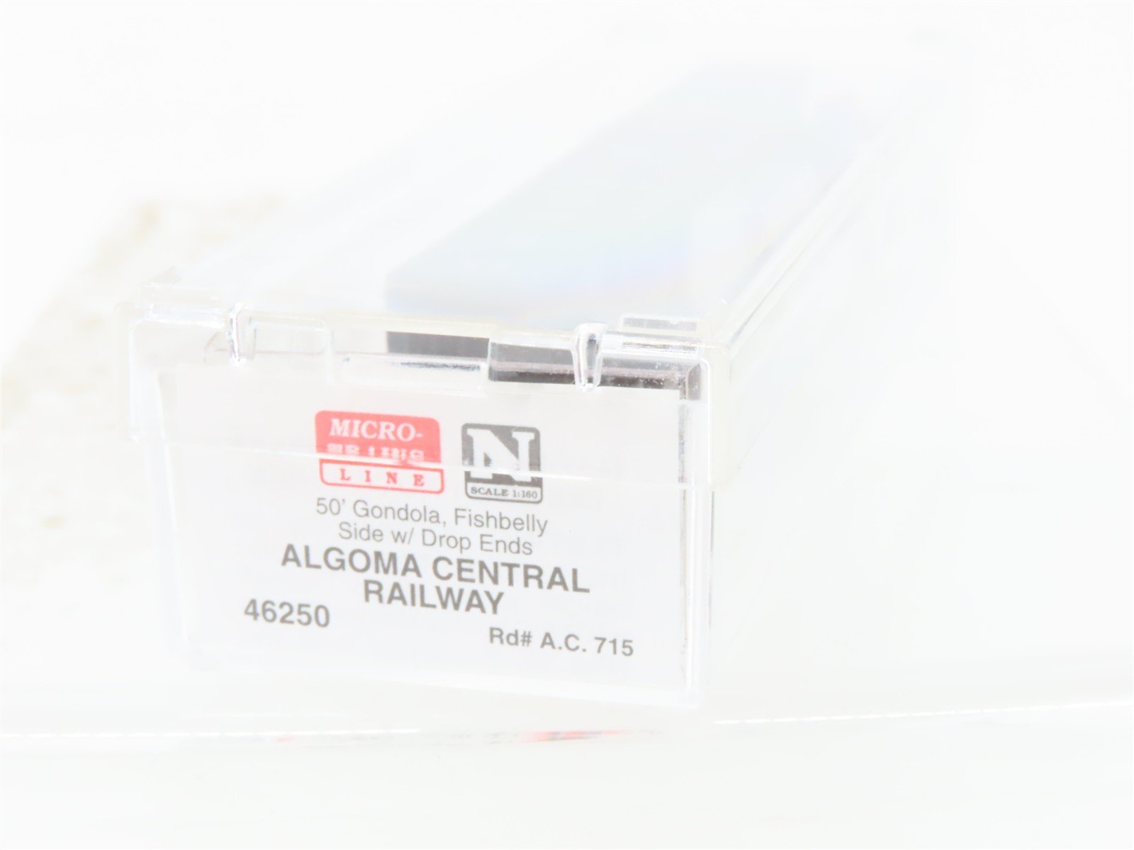N Scale Micro-Trains MTL 46250 AC Algoma Central 50' Drop End Gondola #715