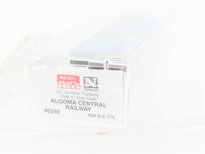 N Scale Micro-Trains MTL 46250 AC Algoma Central 50' Drop End Gondola #715