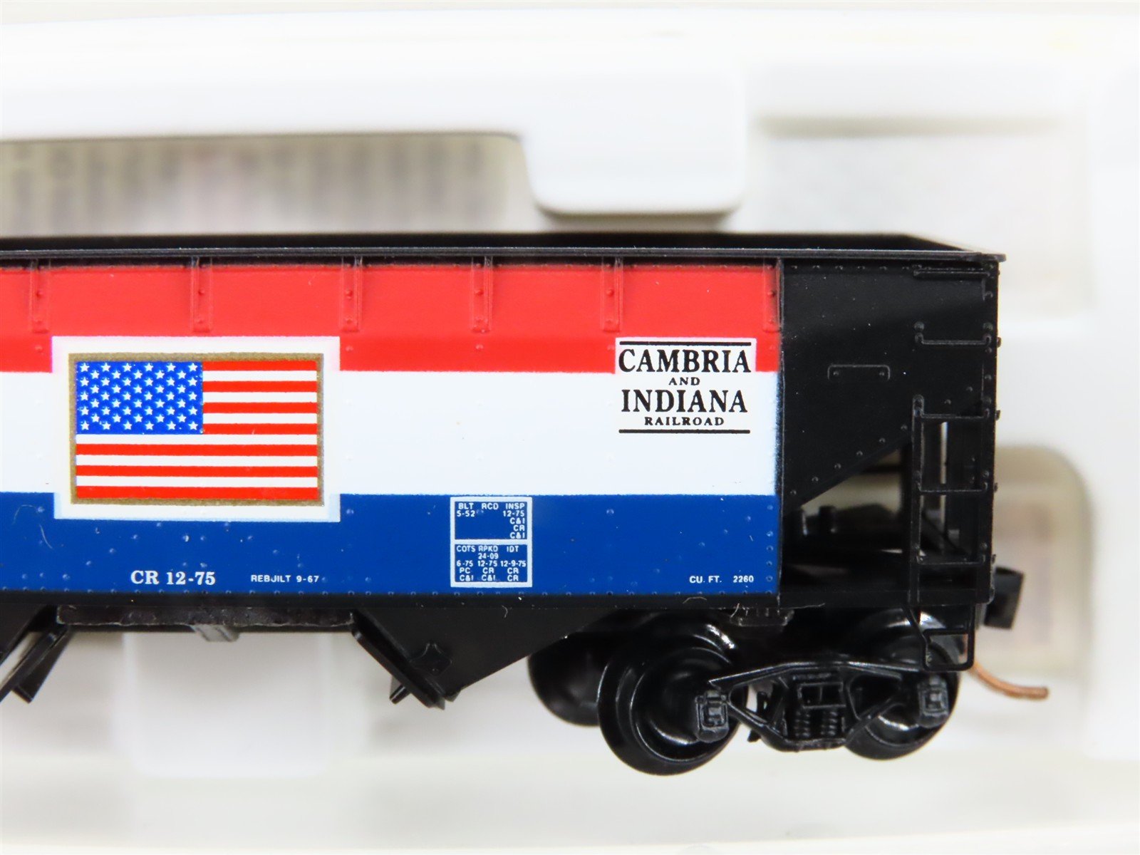 N Scale Micro-Trains MTL 55430 C&I Cambria & Indiana 33' Twin Bay Hopper #55463
