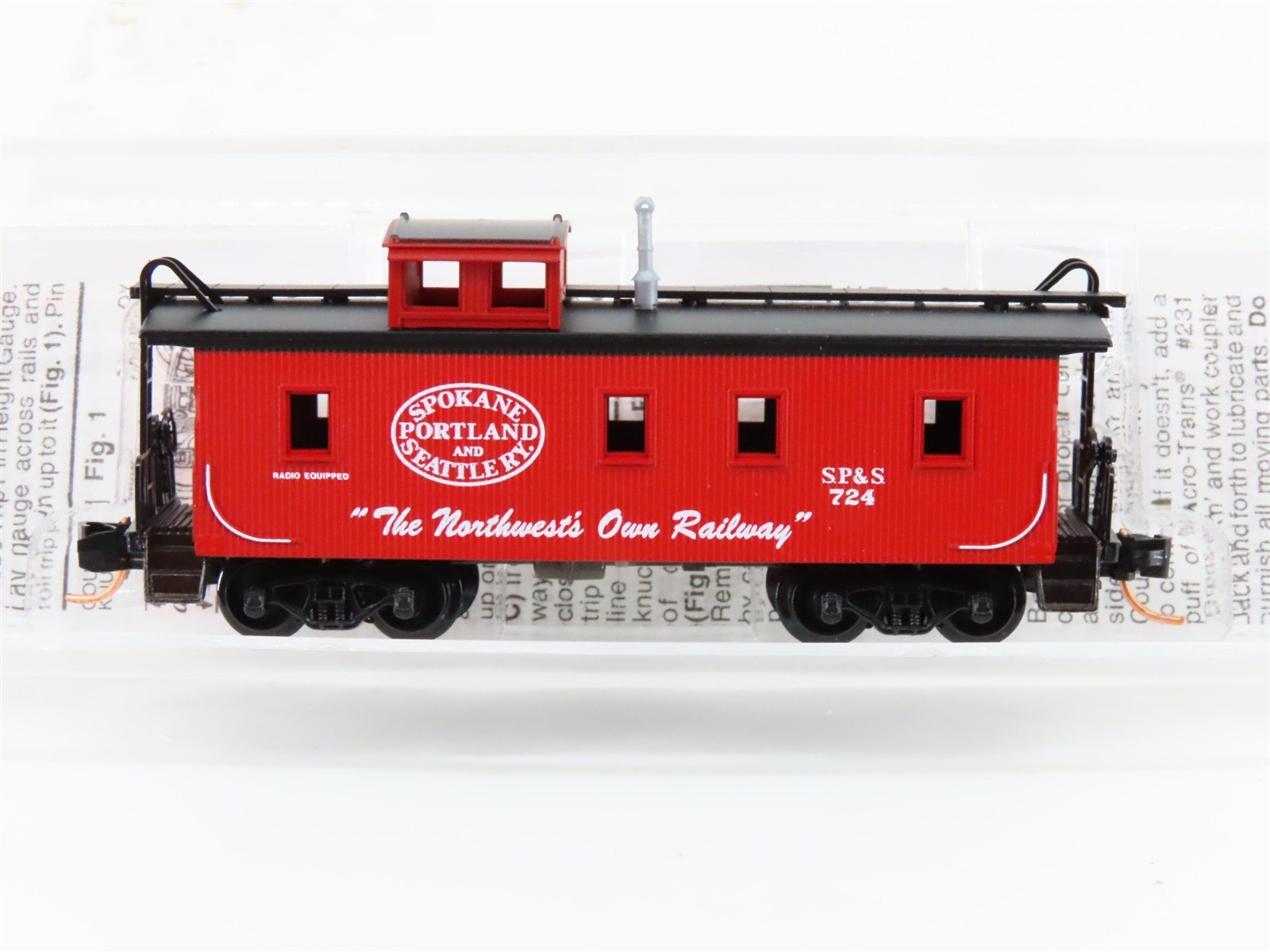 N Scale Micro-Trains MTL 51060 SP&S Railway 34' Wood Sheathed Caboose #724