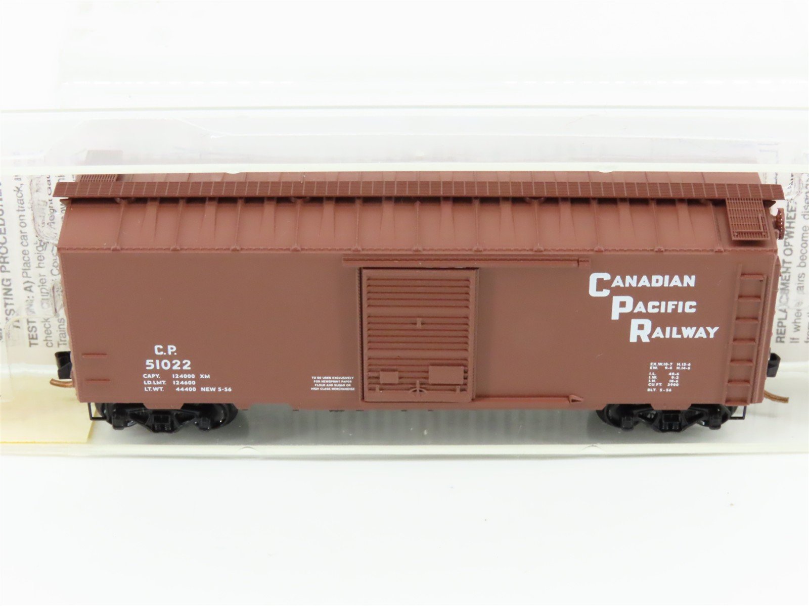 N Scale Micro-Trains MTL 20436 CP Canadian Pacific 40' Standard Boxcar #51022