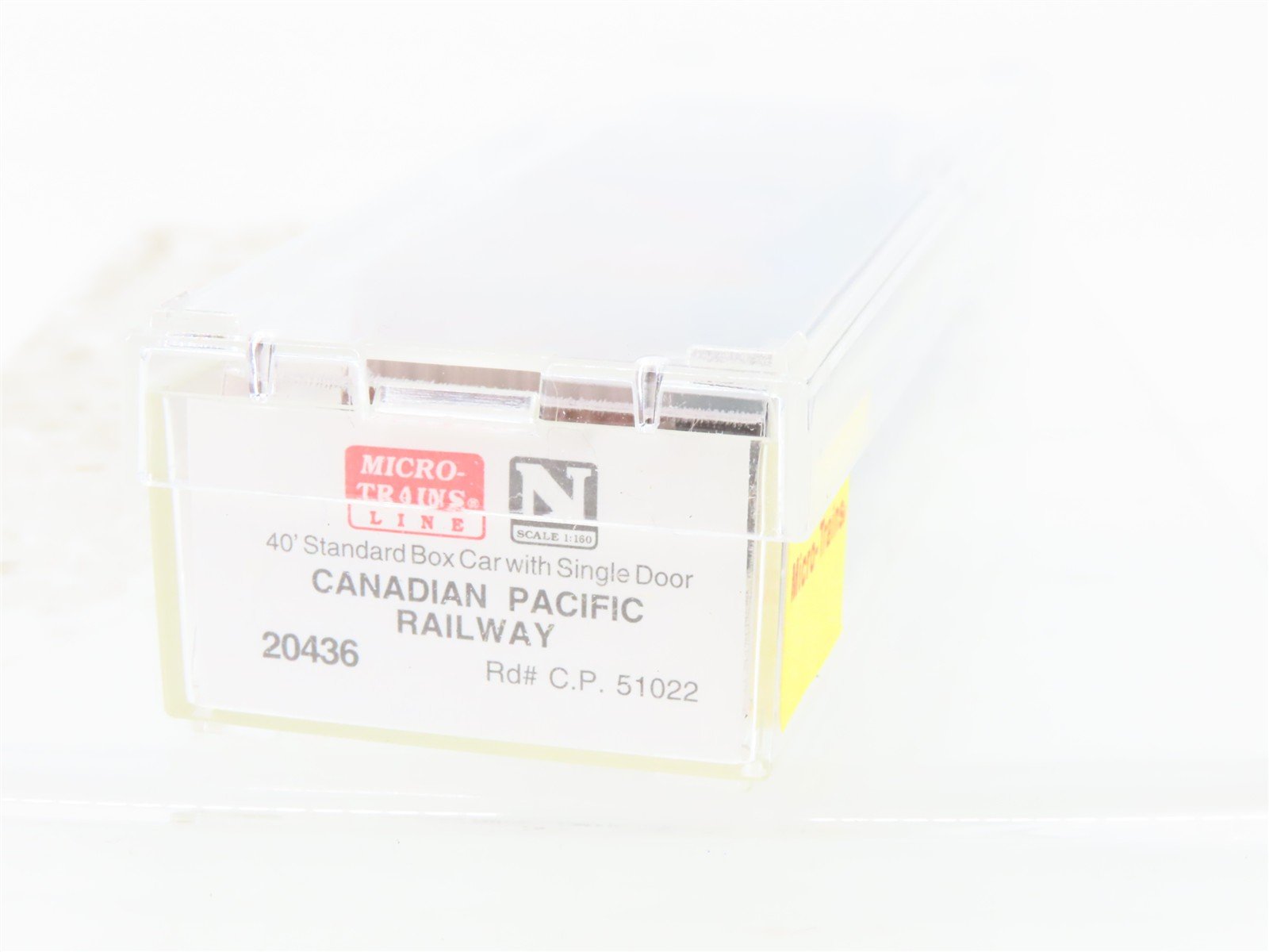 N Scale Micro-Trains MTL 20436 CP Canadian Pacific 40' Standard Boxcar #51022