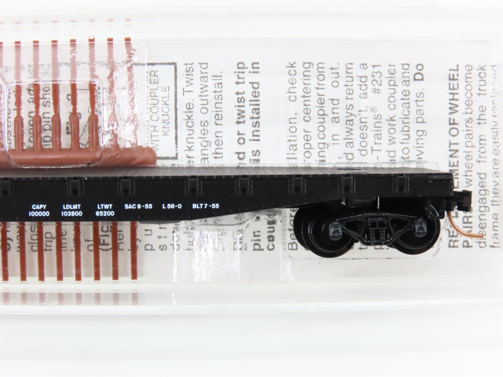 N Scale Micro-Trains MTL 45230 WP Western Pacific 50' Flatcar #1908