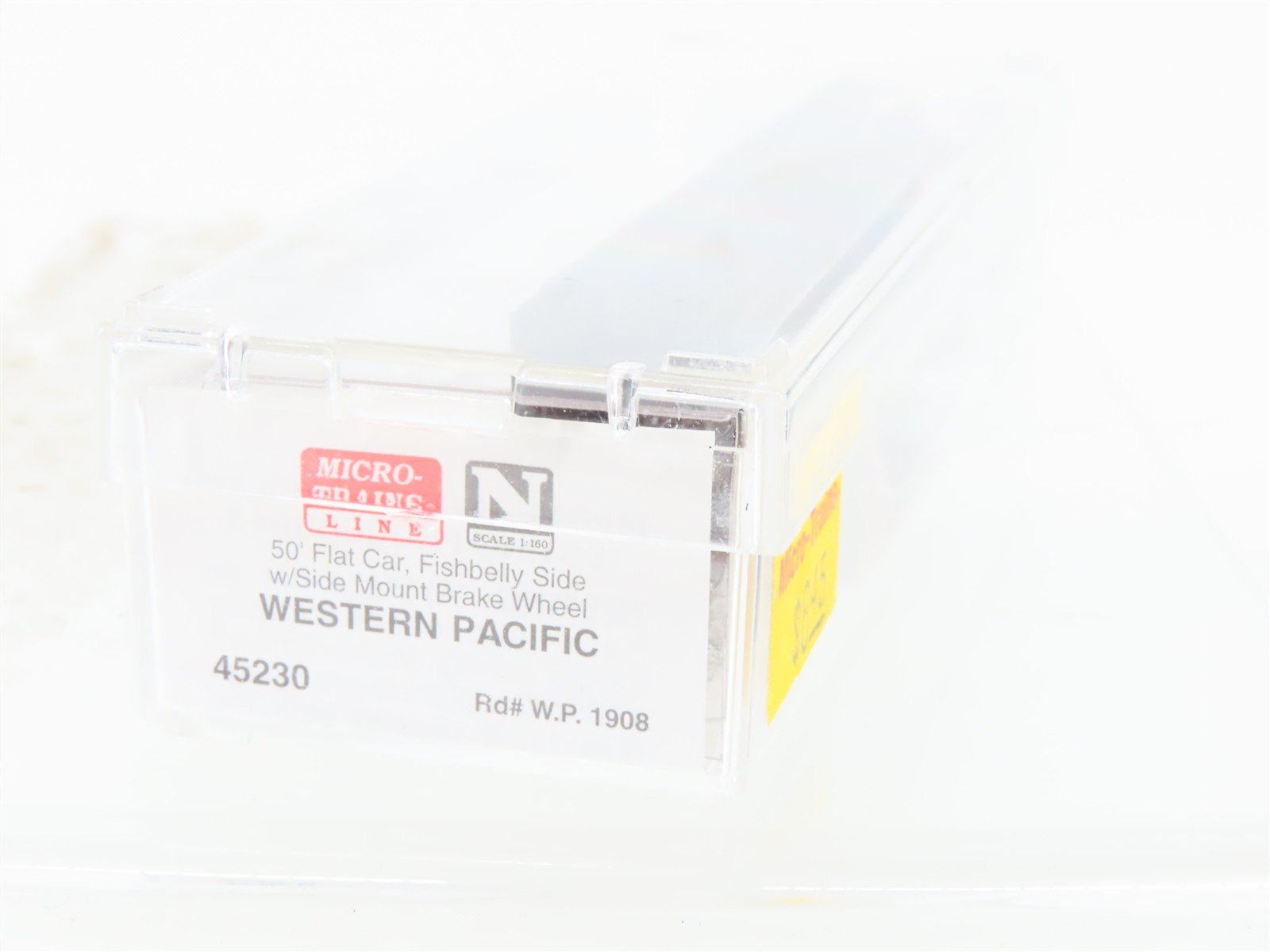 N Scale Micro-Trains MTL 45230 WP Western Pacific 50' Flatcar #1908