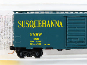 N Scale Micro-Trains MTL 20670 NYSW Susquehanna 40' Boxcar #508