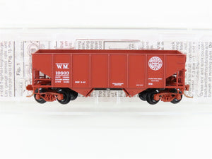 N Scale Micro-Trains MTL 56090 WM Western Maryland 33' Twin Bay Hopper #10803