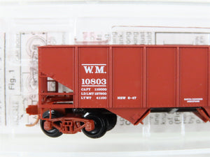 N Scale Micro-Trains MTL 56090 WM Western Maryland 33' Twin Bay Hopper #10803