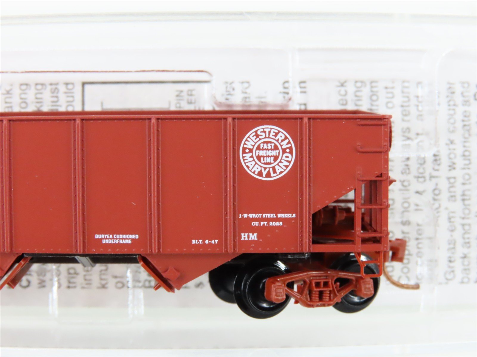 N Scale Micro-Trains MTL 56090 WM Western Maryland 33' Twin Bay Hopper #10803