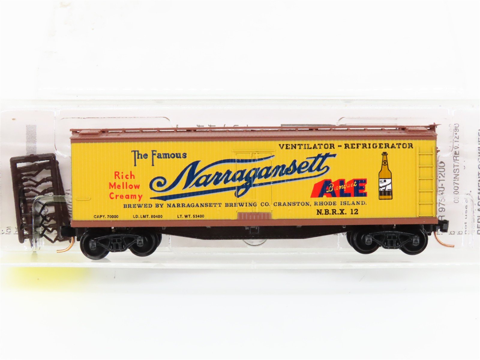 N Scale Micro-Trains MTL 49220 NBRX Narragansett 40' Wood Reefer #12
