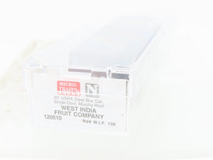 N Scale Micro-Trains MTL 120510 WIF Western India Fruit 40' USRA Boxcar #106