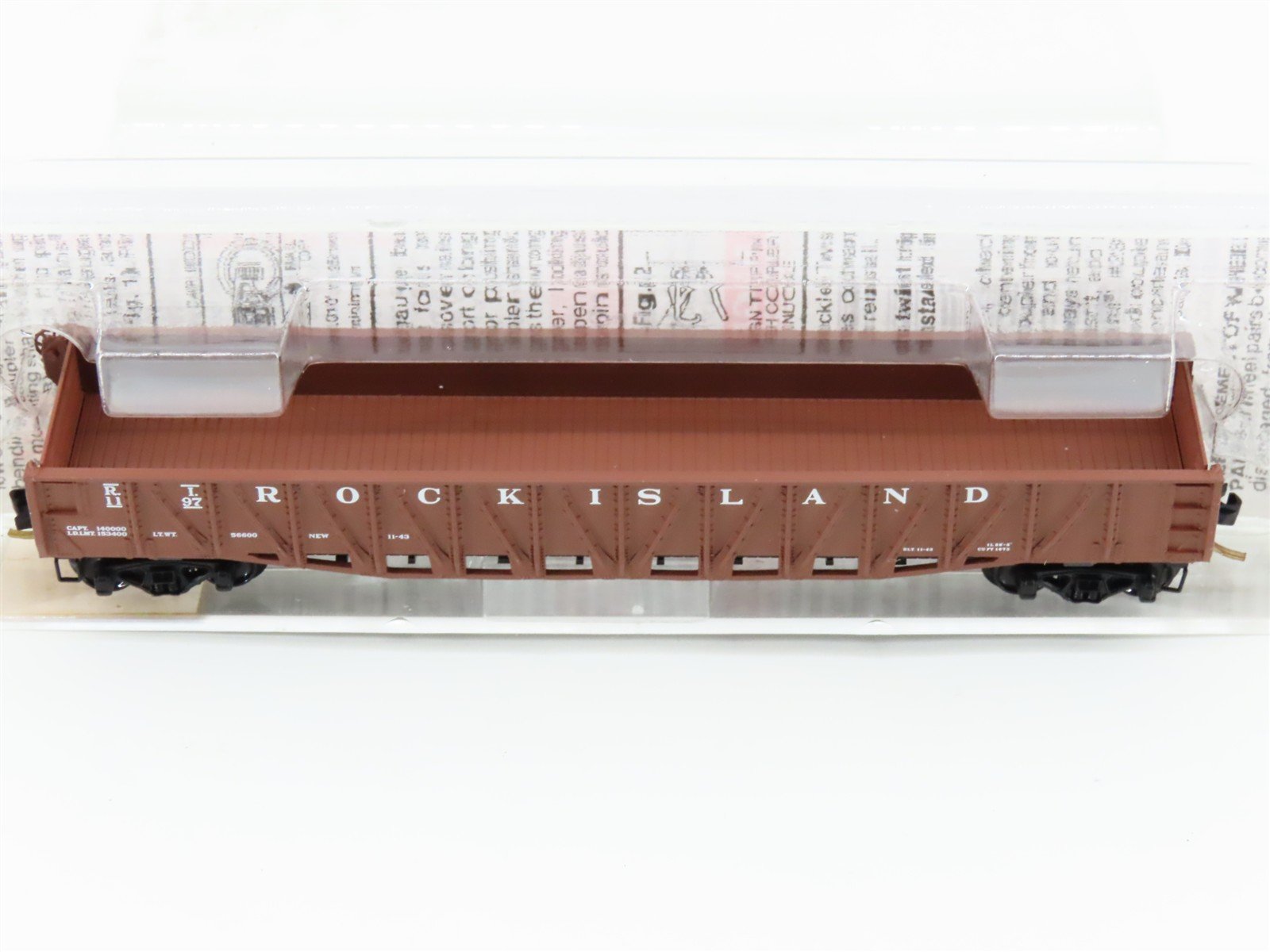 N Scale Micro-Trains MTL 62040 RI Rock Island 50' Fishbelly Gondola #1197