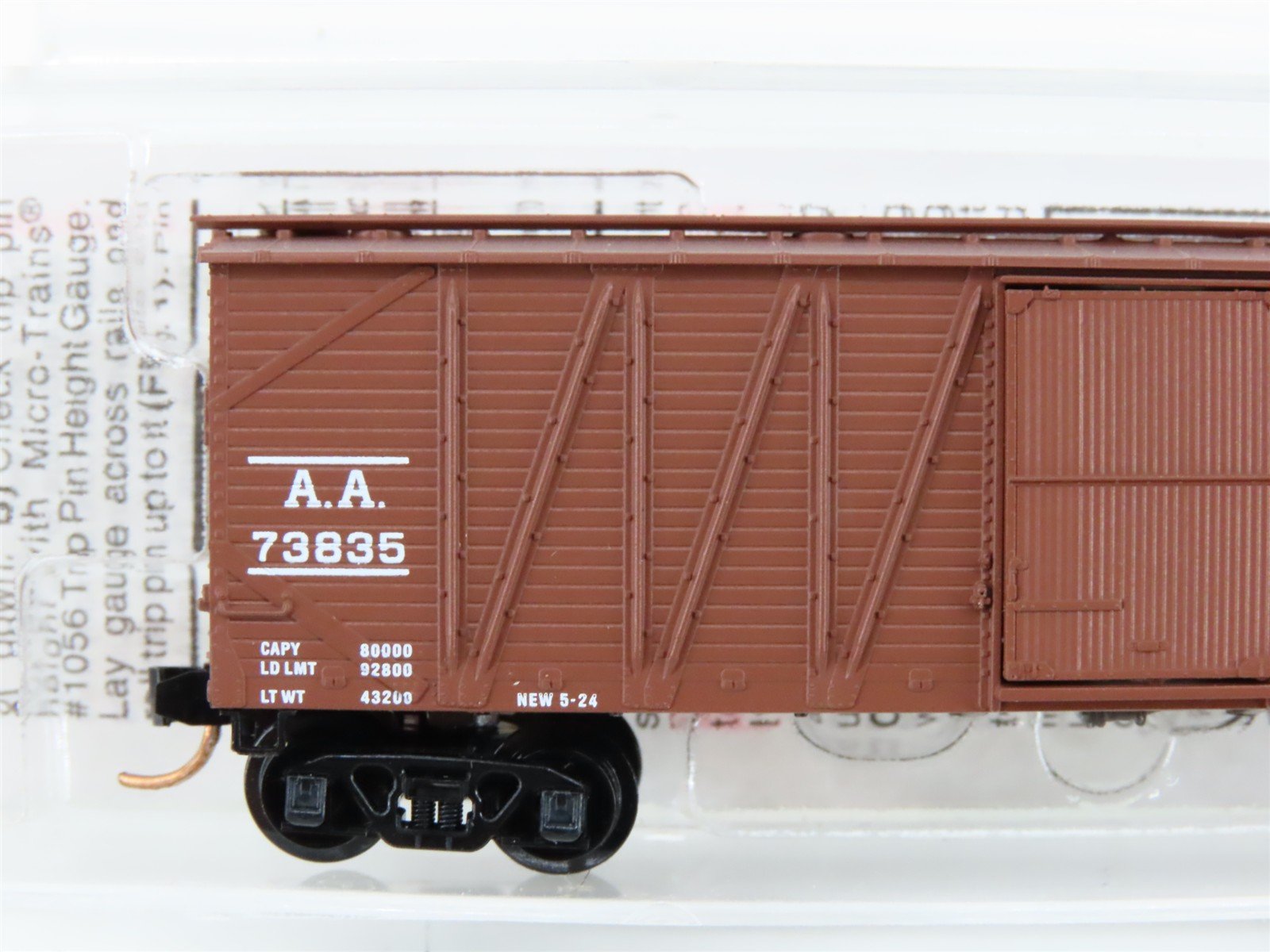 N Scale Micro-Trains MTL 28100 AA Ann Arbor 40' Outside Braced Boxcar #73835