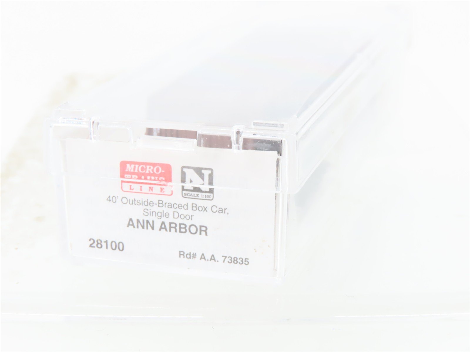 N Scale Micro-Trains MTL 28100 AA Ann Arbor 40' Outside Braced Boxcar #73835