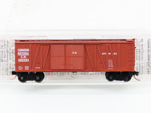 N Scale Micro-Trains MTL 40010 CN Canadian National 40' Braced Boxcar #582593