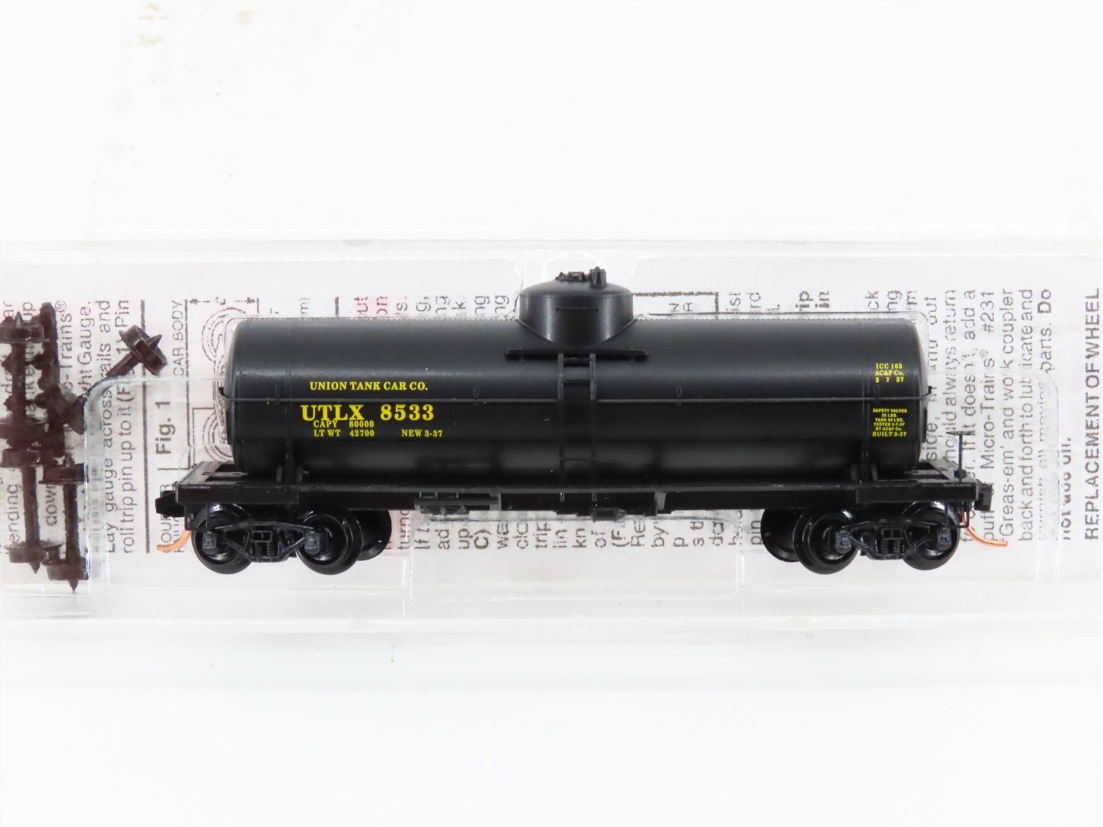 N Scale Micro-Trains MTL 65060 UTLX Union Tank Single Dome Tankcar #8533