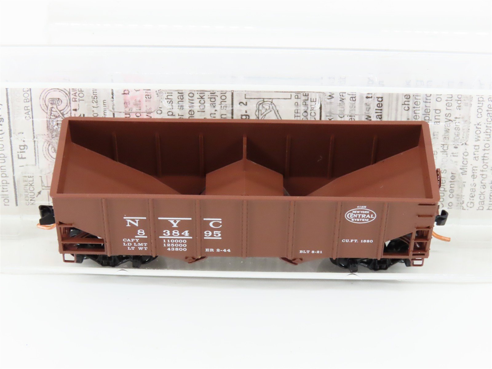 N Scale Micro-Trains MTL 56170 NYC New York Central 33' Twin Bay Hopper #838495