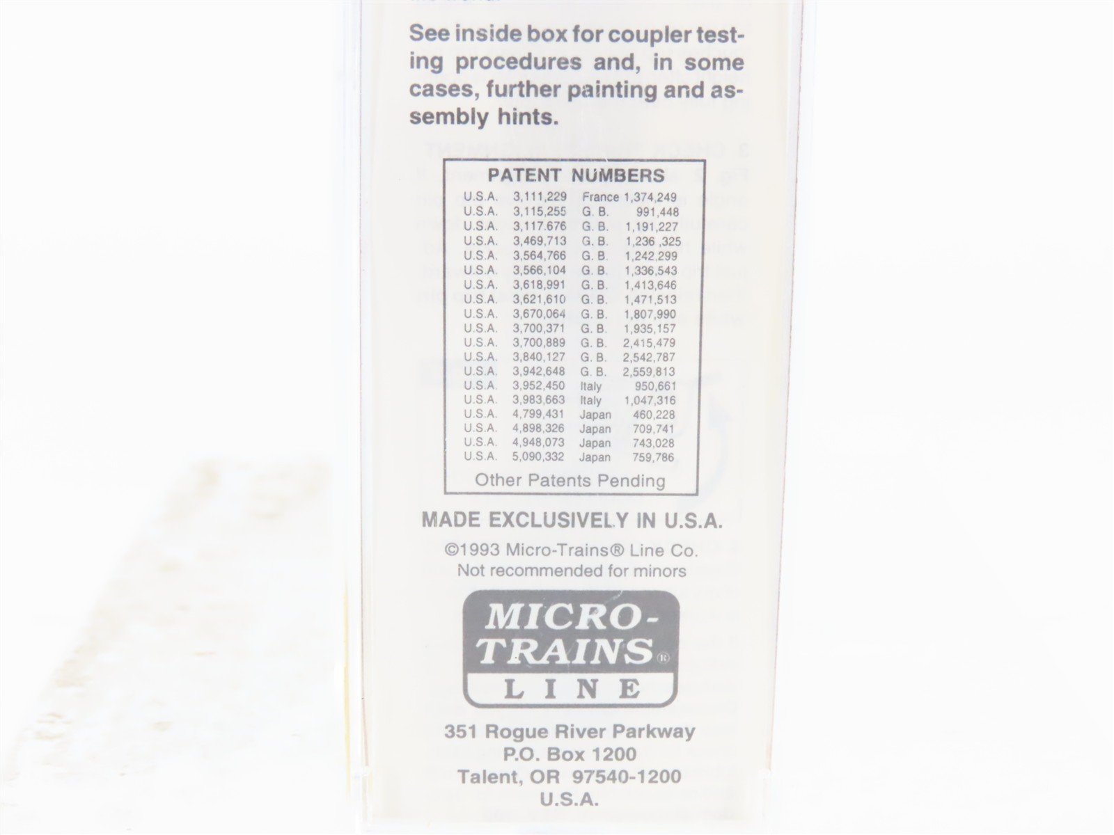 N Scale Micro-Trains MTL 63010 GTW Grand Trunk Western 50' Gondola #145457