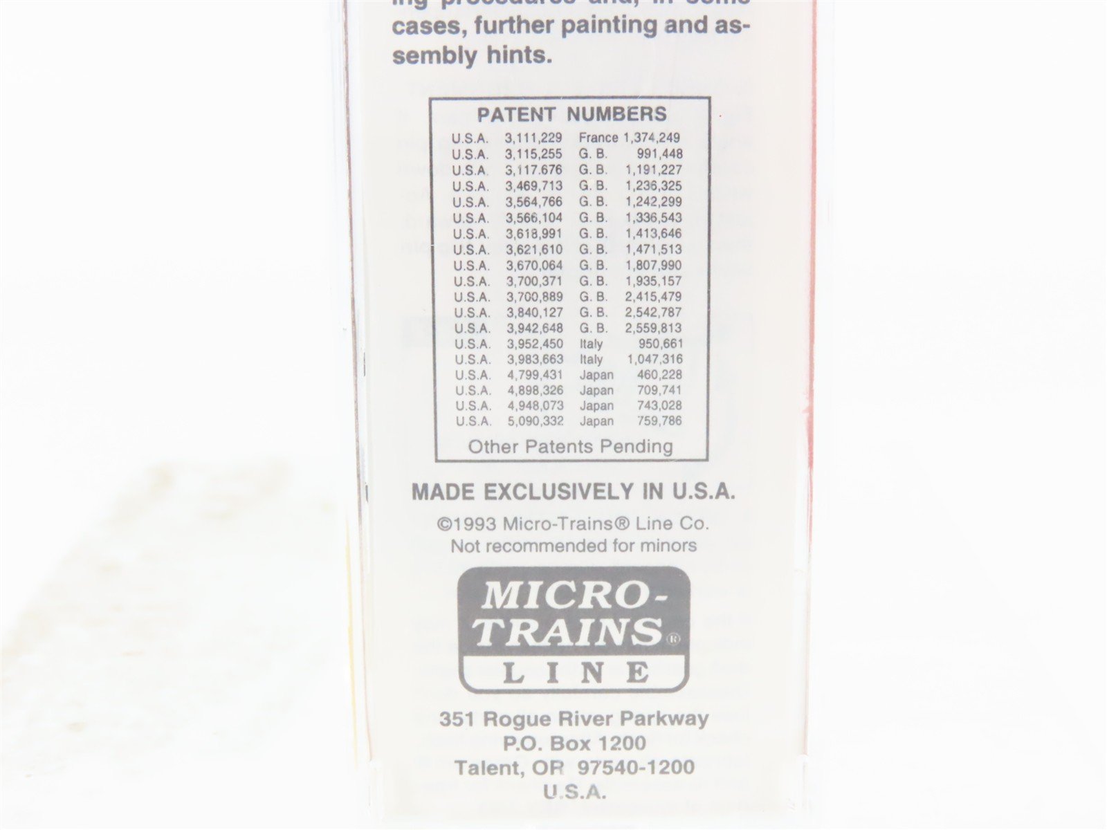 N Scale Micro-Trains MTL 23200 GN Great Northern 40' Boxcar #3249