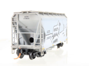 N Scale Micro-Trains MTL 09244330 ACFX 2-Bay Covered Hopper #218835 Weathered