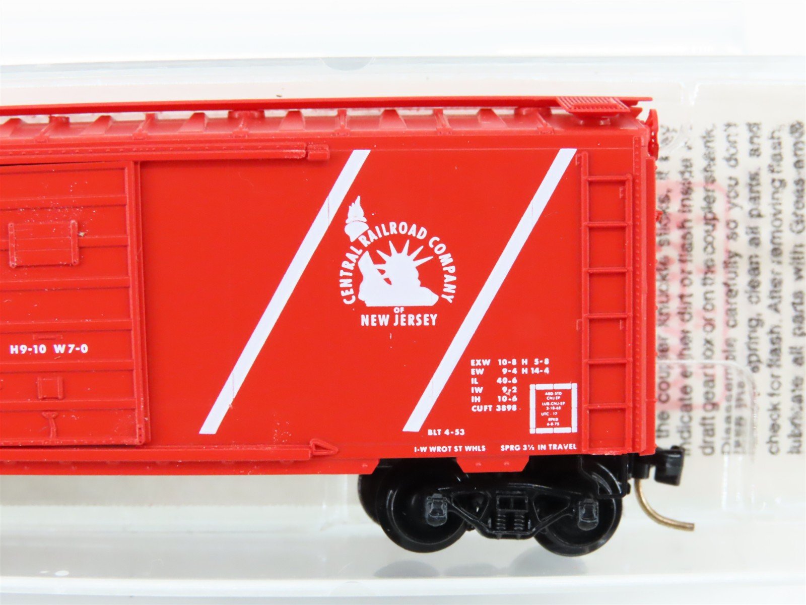 N Scale Micro-Trains MTL 20196 CNJ Jersey Central 40' Boxcar #20505