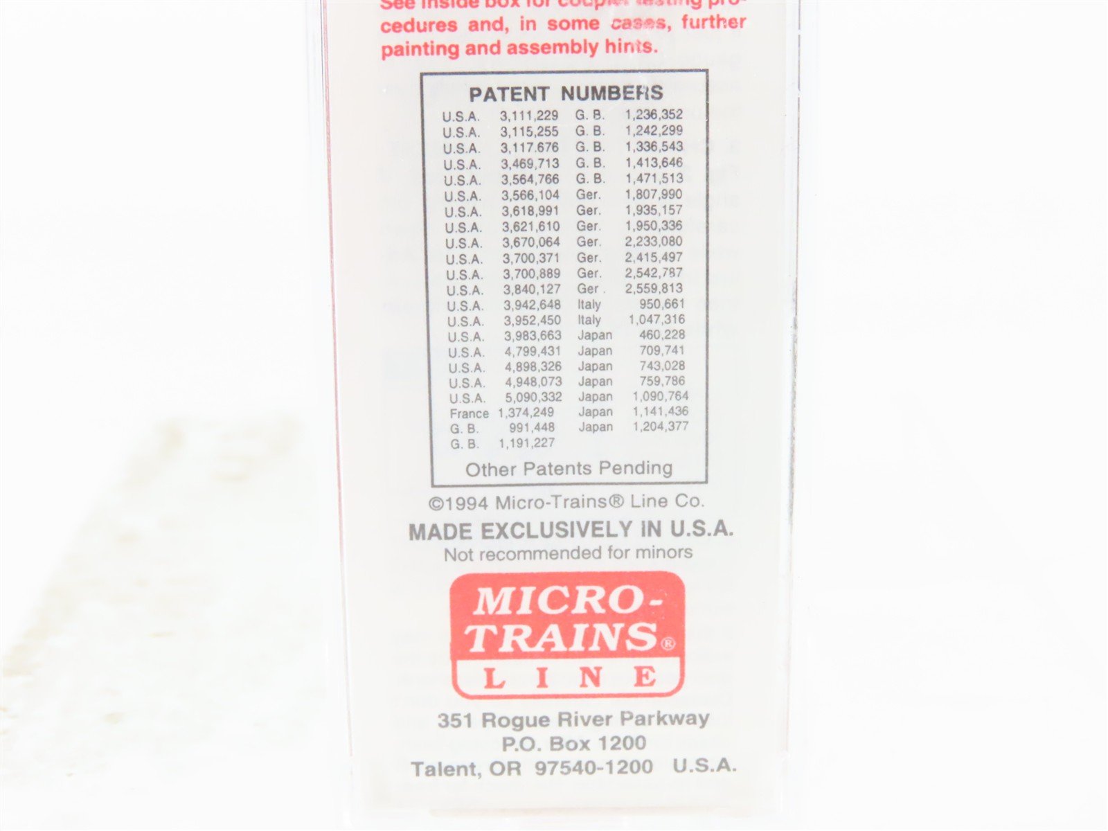 N Scale Micro-Trains MTL 20196 CNJ Jersey Central 40' Boxcar #20505