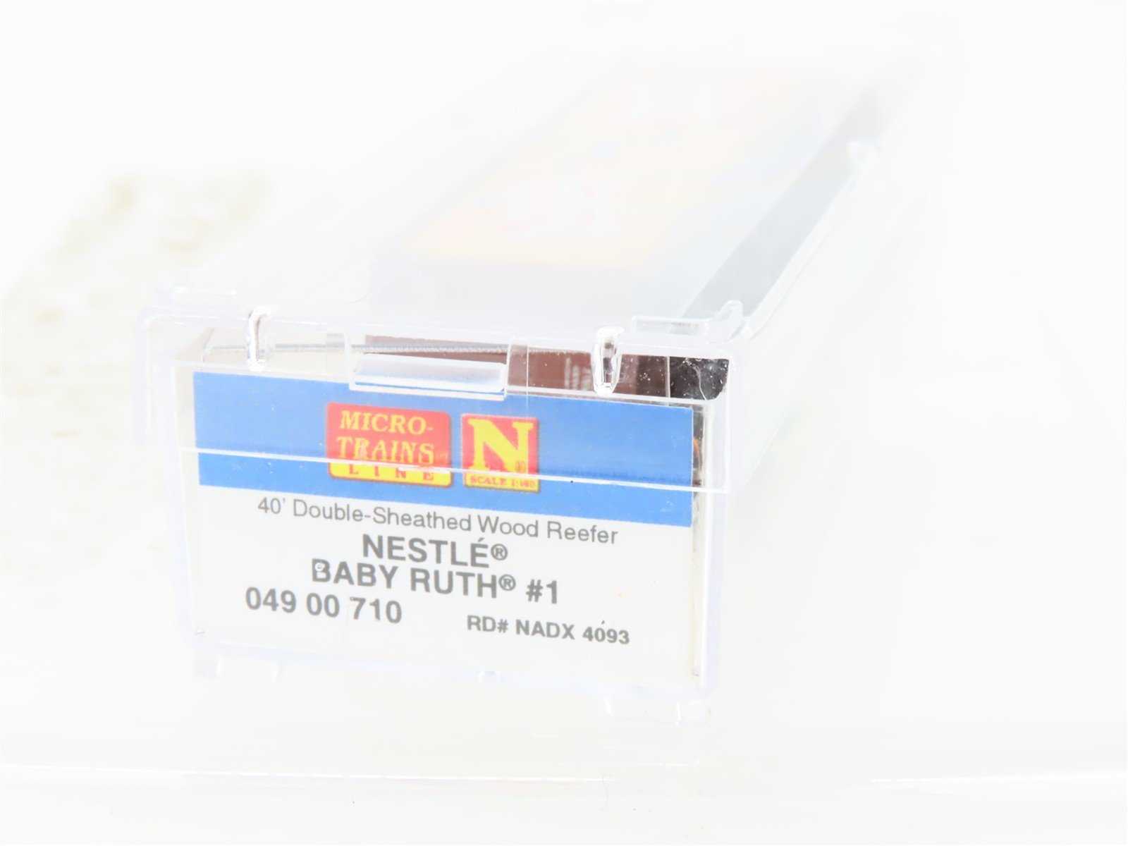 N Scale Micro-Trains MTL 04900710 NADX Nestle Baby Ruth #1 40' Wood Reefer #4093