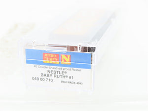 N Scale Micro-Trains MTL 04900710 NADX Nestle Baby Ruth #1 40' Wood Reefer #4093