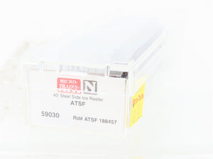 N Scale Micro-Trains MTL 59030 ATSF Santa Fe 40' Steel Ice Reefer #188457