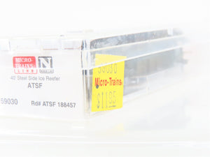 N Scale Micro-Trains MTL 59030 ATSF Santa Fe 40' Steel Ice Reefer #188457